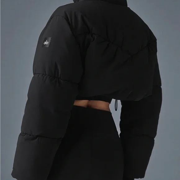 ALO Women's Black Puffer Jacket - Picture 2 of 2